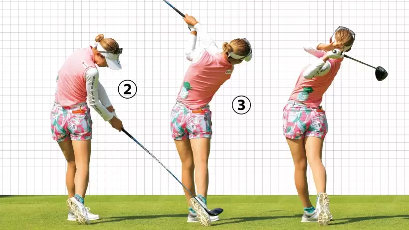 女子プロ連続写真｜女子プロのドライバーテクニック（1/3）