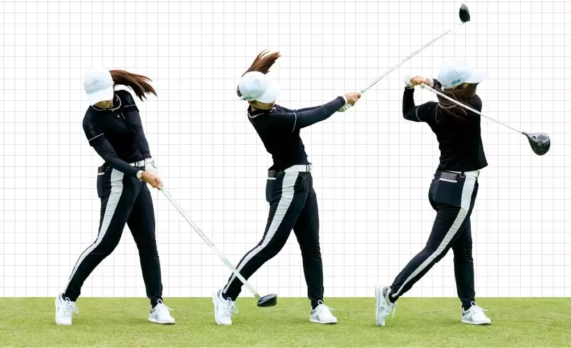 女子プロ連続写真｜女子プロのドライバーテクニック（3/3）