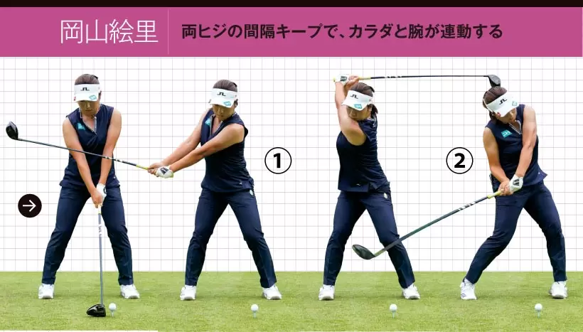 女子プロ連続写真｜女子プロのドライバーテクニック（3/3）