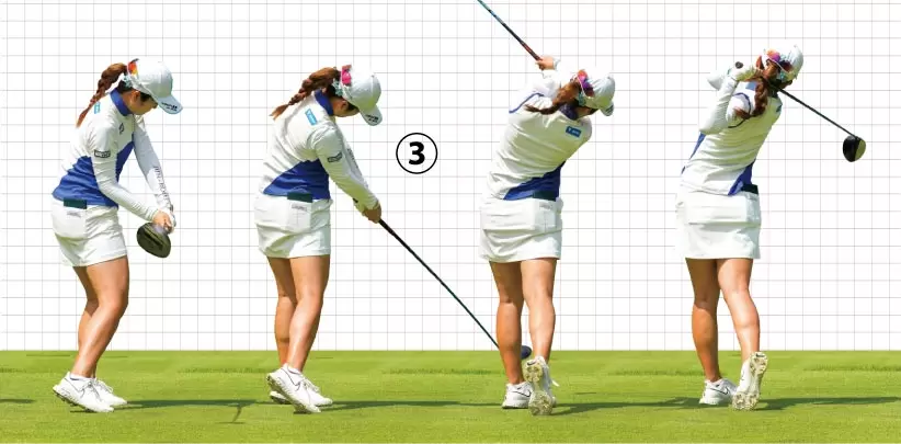 女子プロ連続写真｜女子プロのドライバーテクニック（3/3）