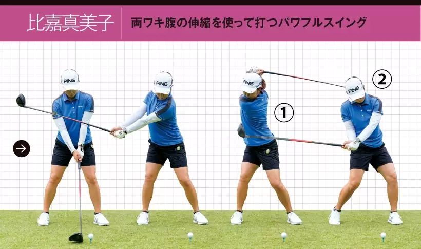 女子プロ連続写真｜女子プロのドライバーテクニック（3/3）