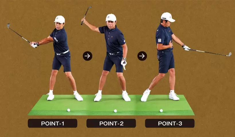 女子プロ連続写真｜女子プロのアイアンテクニック（1/2）