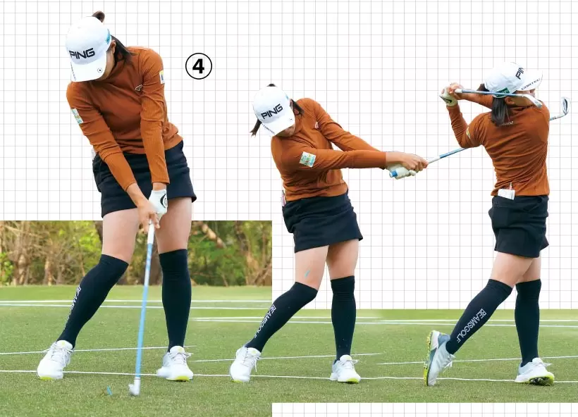 女子プロ連続写真｜女子プロのアイアンテクニック（1/2）