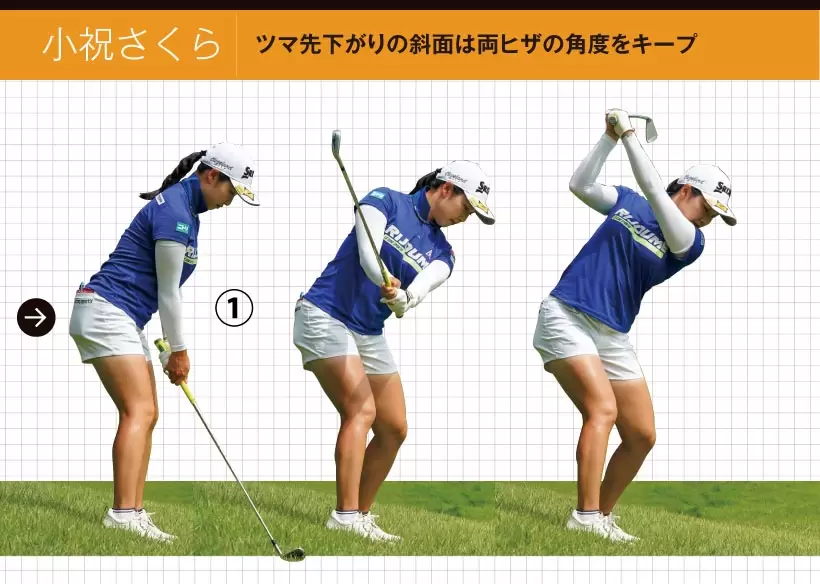 女子プロ連続写真｜女子プロのアイアンテクニック（1/2）