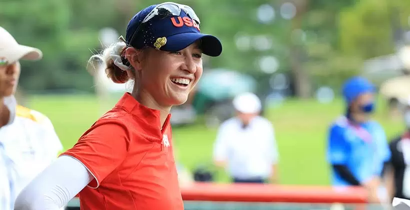 ネリー・コルダのドライバースイング連続写真【2020東京五輪・R4】(2021年)