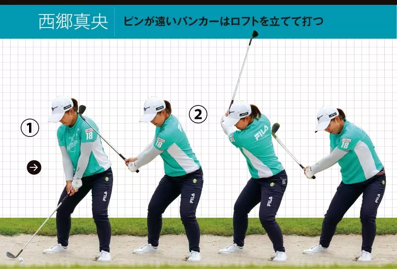 2021女子プロ連続写真｜女子プロのアプローチテクニック