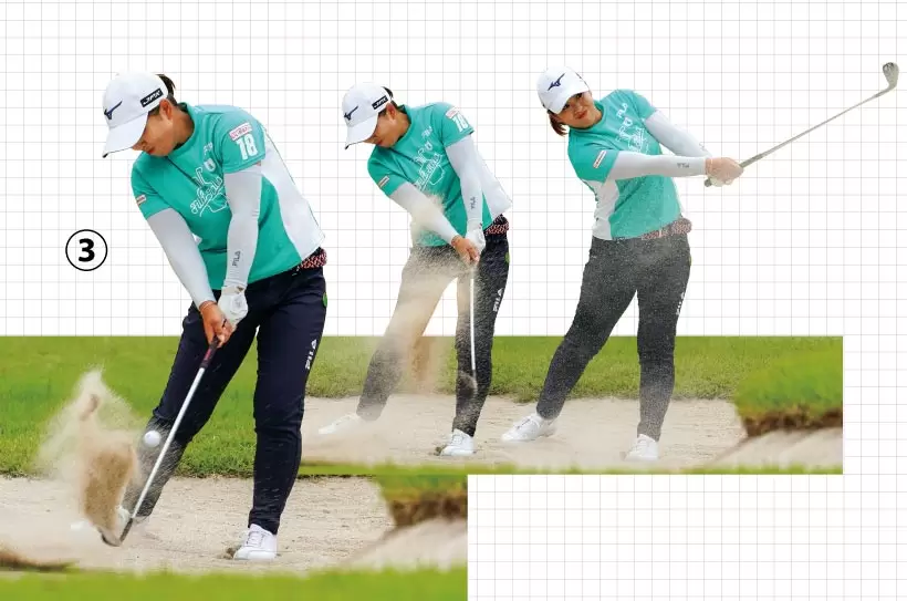 2021女子プロ連続写真｜女子プロのアプローチテクニック