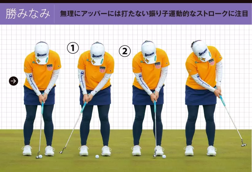 2021女子プロ連続写真｜女子プロのパットテクニック