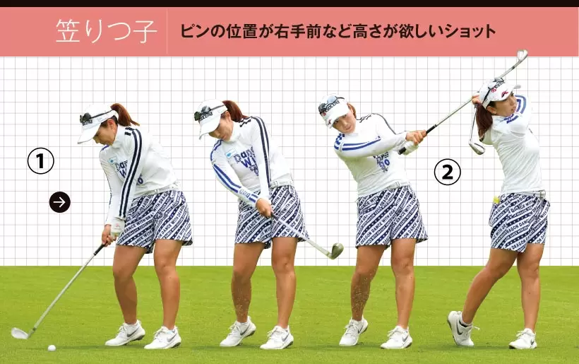 女子プロ連続写真｜女子プロのアイアンテクニック（2/2）