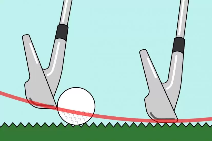 ゴルフ,スイング,ダウンブロー