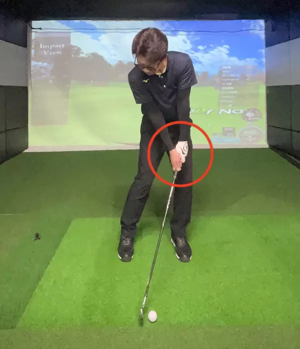 ゴルフ,ダウンブロー,ハンドファースト