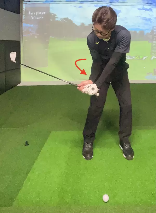 ゴルフ,スイング,ダウンブロー