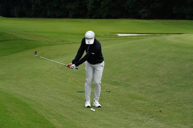 中島啓太のアプローチ　切り返し（トップ）