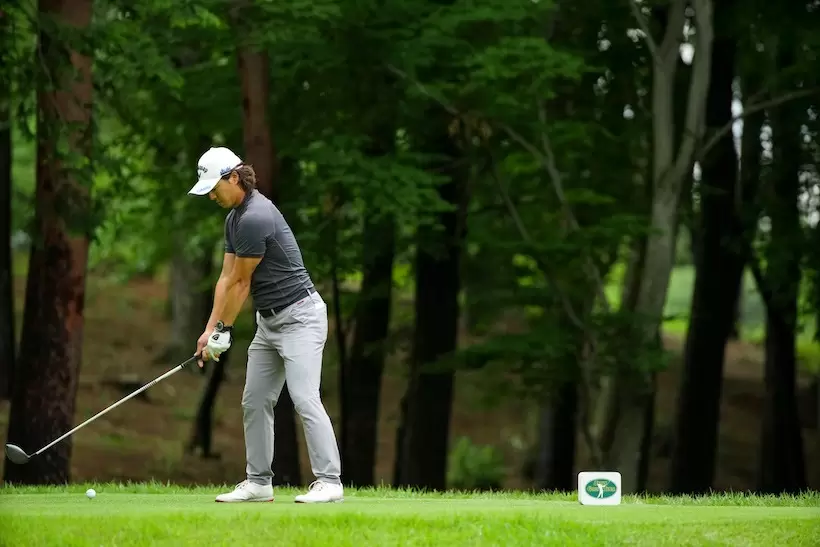 石川遼のドライバー　バックスイング①