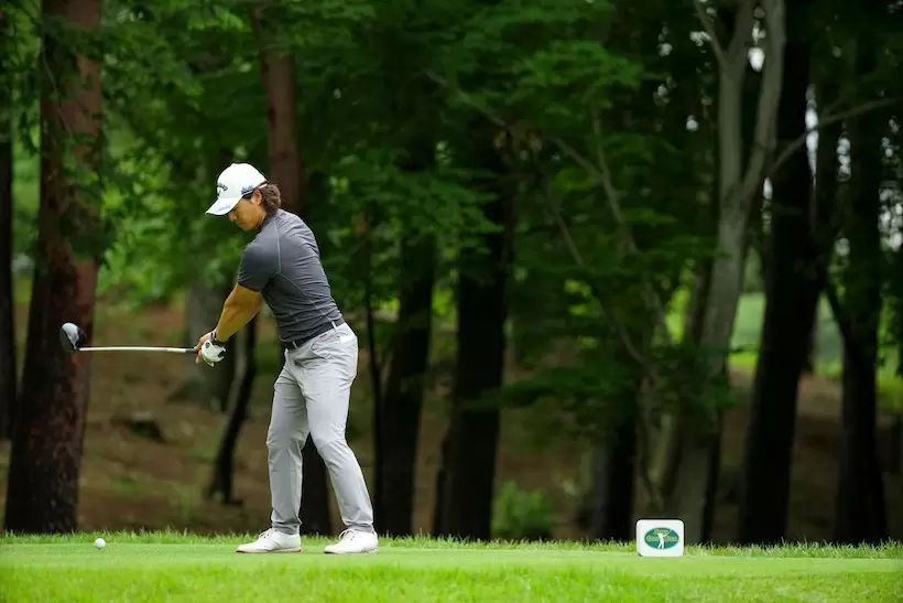 石川遼のドライバー　バックスイング②