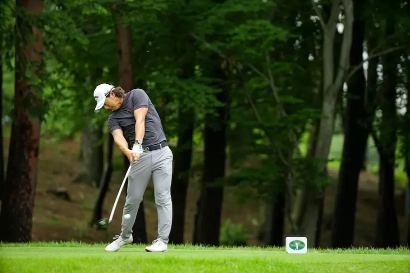 石川遼のドライバー　インパクト