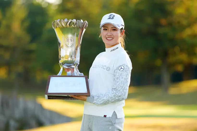 伊藤園レディスで2021年8勝目をあげた稲見萌寧