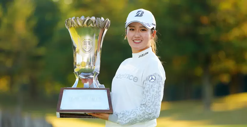 伊藤園レディスで2021年8勝目をあげた稲見萌寧