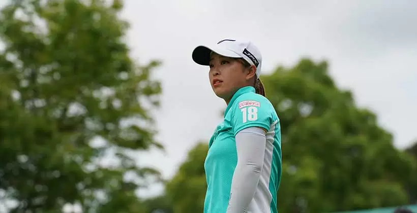 西郷真央のフェアウェイウッド連続写真【2021年アース・モンダミンカップ・R4】