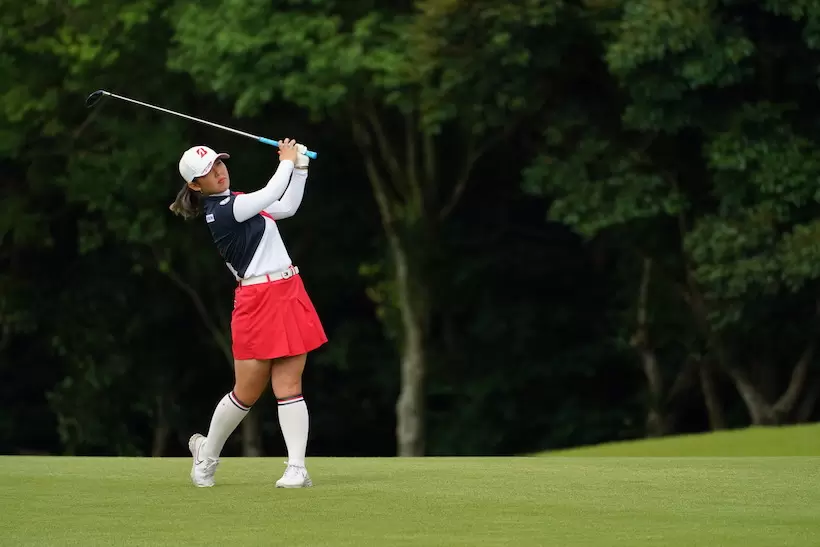 吉田優利のユーティリティ　フィニッシュ