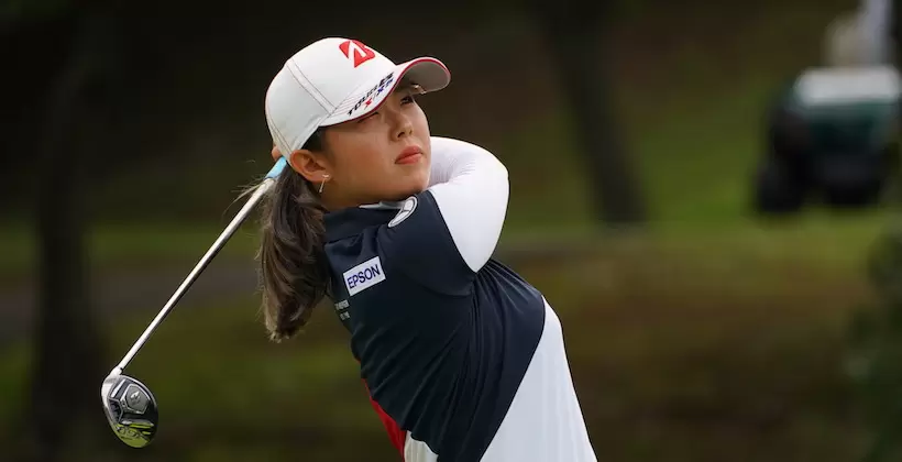 吉田優利のユーティリティスイング連続写真【2021年アース・モンダミンカップ】