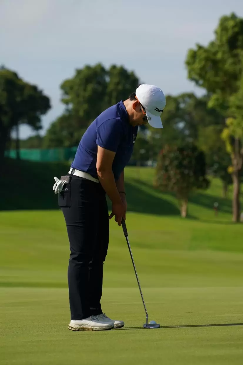 申ジエのパッティング（後方）連続写真【2021年アース・モンダミンカップ・R4】