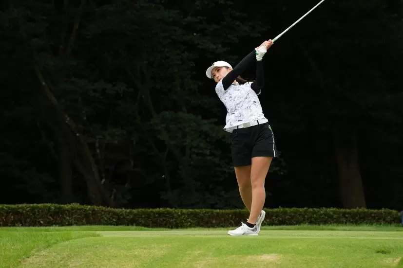 菊地絵理香のドライバースイング連続写真【2021年アース・モンダミンカップ・R4】