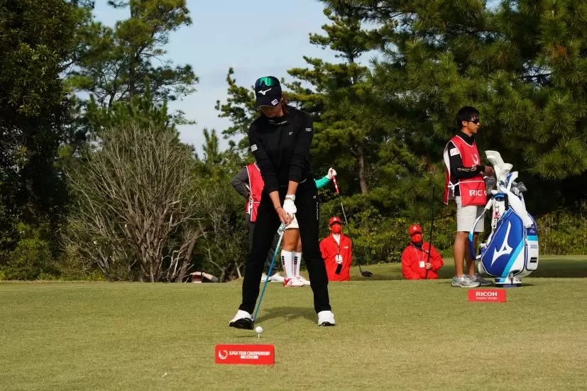 原英莉花のドライバースイング連続写真【2021年JLPGAツアーチャンピオンシップリコーカップ】