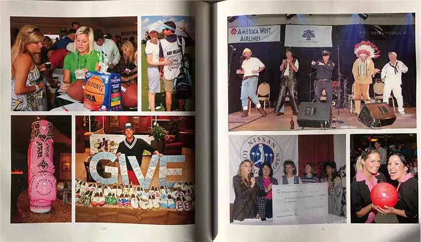 数多く実施されたチャリティイベントの写真も。