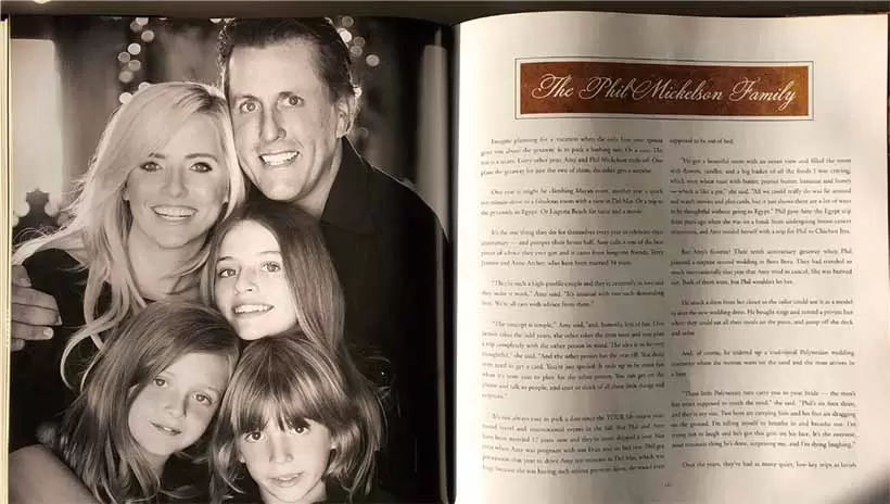 仲睦まじいフィル・ミケルソン一家も登場。