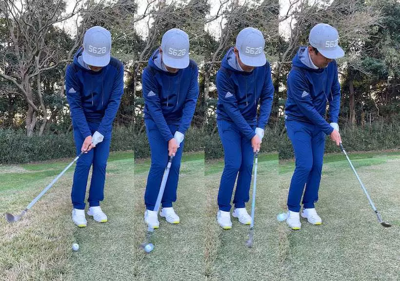 野村タケオがアプローチしている写真4枚