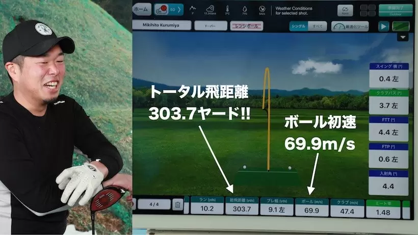 プロコーチ・黒宮幹仁がカーボンフェースの性能を試打レビュー