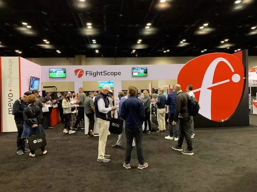 試打コーナーで人を集めていたフライトスコープ