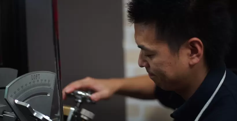 大蔵ゴルフスタジオのフィッターの金子氏