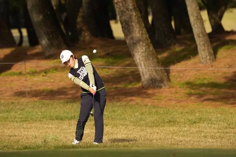 古江彩佳のウェッジスイング連続写真【2021年JLPGAツアーチャンピオンシップリコーカップ】