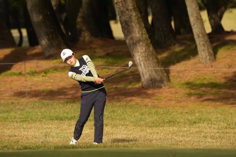 古江彩佳のウェッジスイング連続写真【2021年JLPGAツアーチャンピオンシップリコーカップ】