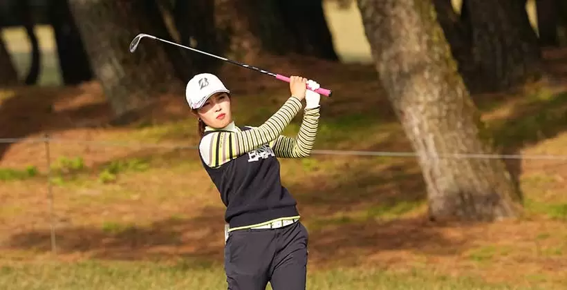 古江彩佳のウェッジスイング連続写真【2021年JLPGAツアーチャンピオンシップリコーカップ】
