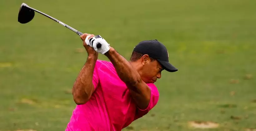 マスターズ初日を10位タイにつけたタイガー・ウッズ