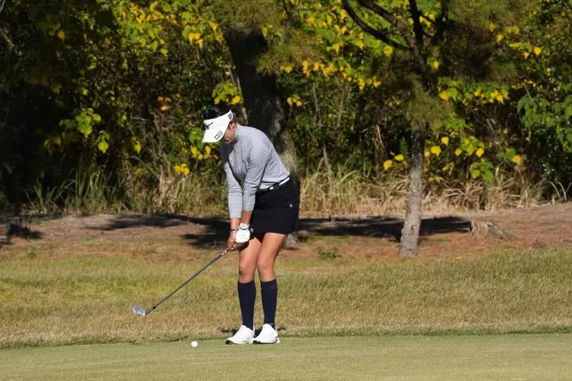 原英莉花のウェッジスイング（アプローチ）連続写真【2021年JLPGAツアーチャンピオンシップリコーカップ】