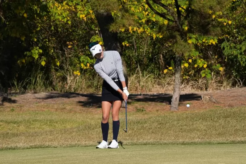 原英莉花のウェッジスイング（アプローチ）連続写真【2021年JLPGAツアーチャンピオンシップリコーカップ】