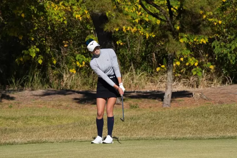 原英莉花のウェッジスイング（アプローチ）連続写真【2021年JLPGAツアーチャンピオンシップリコーカップ】