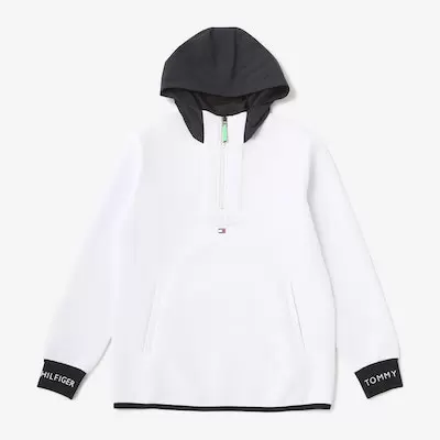 トミー ヒルフィガー ゴルフ ハーフジップダンボールパーカー