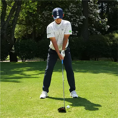 伊藤有志,アドレス,姿勢