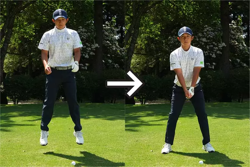 伊藤有志,アドレス,姿勢