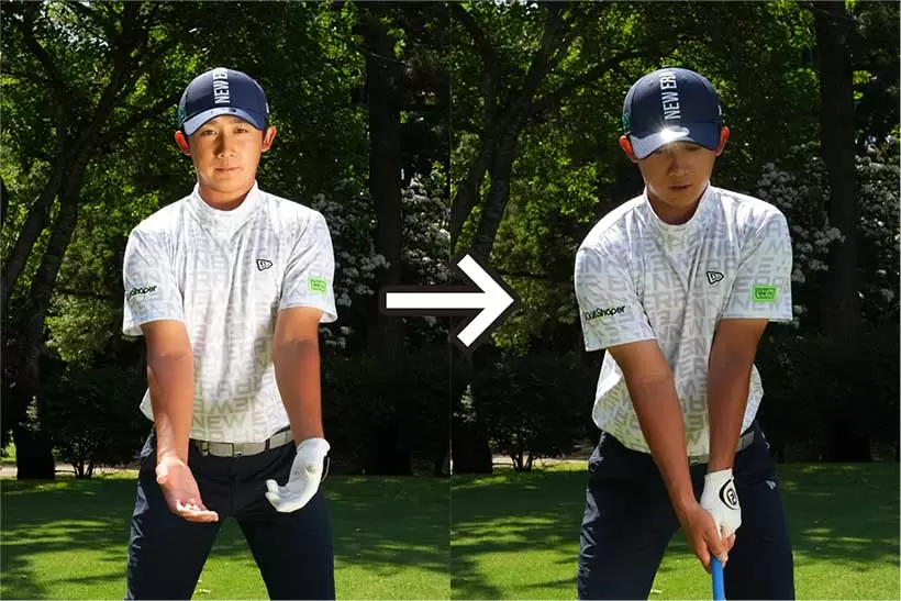 伊藤有志,アドレス,姿勢