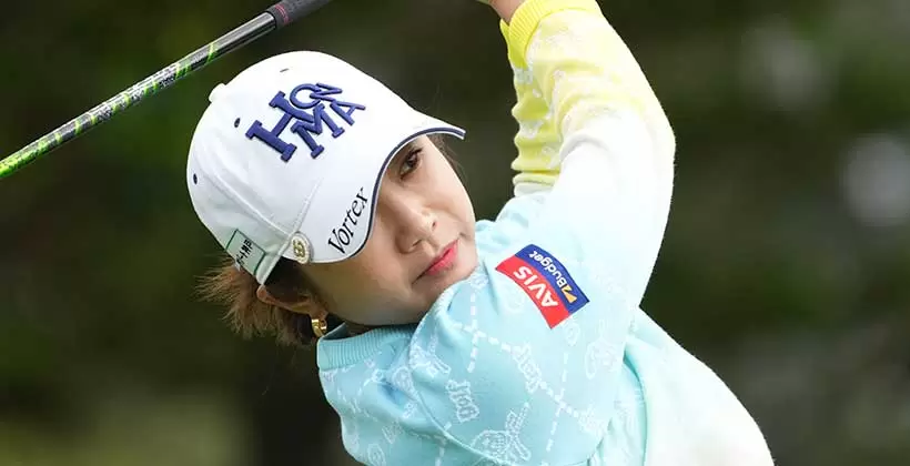 イボミのウェッジスイング（アプローチ）連続写真【2022年ダイキンオーキッドレディスゴルフトーナメント】