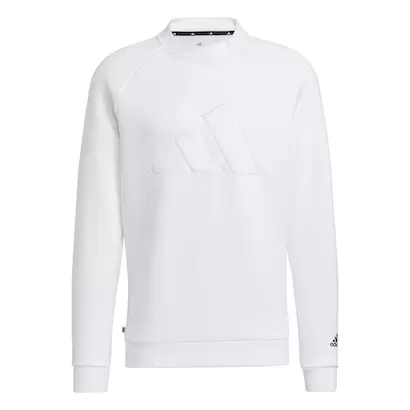 ビックアディダスロゴ ダンボールニット 長袖クルーネックスウエット