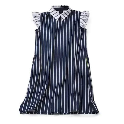 HERG 1 (エルグワン) PRINT STRETCH UV DRESS"STRIPE" /プリントストレッチUVドレス"ストライプ”