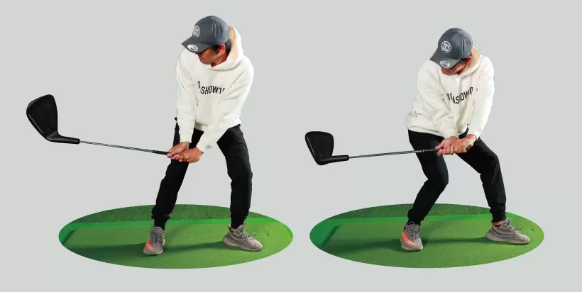 フェースの向きもインパクト優先で