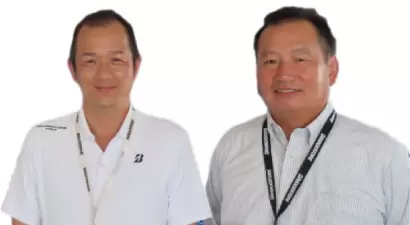 木村徳義氏（右）と岩出浩正氏（左）